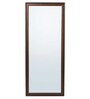 Brown Glass & Fiber Full Length Mirror