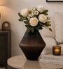 Brown Glass Artistic Aura Vase Small