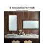 Brown Glass Bathroom Wall Mirror