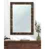 Brown Glass Bathroom Wall Mirror