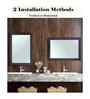 Brown Glass Bathroom Wall Mirror