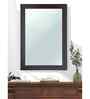 Brown Glass Bathroom Wall Mirror