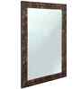 Brown Glass Bathroom Wall Mirror