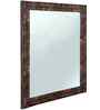 Brown Glass Bathroom Wall Mirror