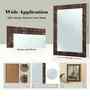 Brown Glass Bathroom Wall Mirror