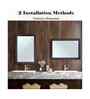 Brown Glass Bathroom Wall Mirror