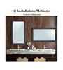 Brown Glass Bathroom Wall Mirror