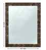 Brown Glass Bathroom Wall Mirror