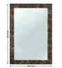 Brown Glass Bathroom Wall Mirror