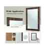 Brown Glass Bathroom Wall Mirror