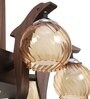 Mylo Brown Glass Shaded Chandelier