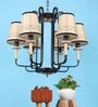 Cherosi Brown Glass Shaded Chandelier