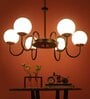 Magalie Brown Glass Globe Chandelier