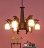 Mylo Brown Glass Shaded Chandelier