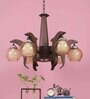 Mylo Brown Glass Shaded Chandelier