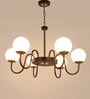 Magalie Brown Glass Globe Chandelier