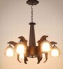 Mylo Brown Glass Shaded Chandelier