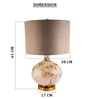 Brown Glass The Gilded Swirl glass lamp