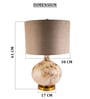Brown Glass The Gilded Swirl glass lamp