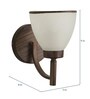 Frappe Brown Glass Wall Sconces