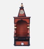 Brown Gold Aradhya Wall Mount Teak Wooden Pooja Mandir