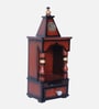 Brown Gold Aradhya Wall Mount Teak Wooden Pooja Mandir