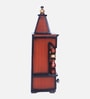 Brown Gold Aradhya Wall Mount Teak Wooden Pooja Mandir