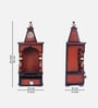 Brown Gold Aradhya Wall Mount Teak Wooden Pooja Mandir
