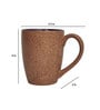 Grained 250ml Yellow & Brown Ceramic (Set of 2) Coffee Mug