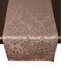 Brown Hallway Damasc Cotton Jacquard (84 x 13) Table Runner