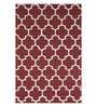 Trellis Pattern Wool Hand Tufted 4 X 6 Feet Carpet