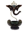 Ganesha Brown Garfield Metal Table Tea Light Holder