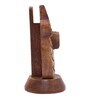 Owl Brown Wood Spectacle Holder Desk Organizer