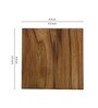 Brown Handcrafted Teak Wood Elegant (Set Of 4) Coasters