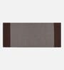 Brown Handmade 100% Cotton Striped Bedside Runner