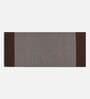 Brown Handmade 100% Cotton Striped Bedside Runner