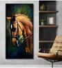 Brown Horse Face Modern Art Canvas Long Big Painting