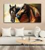 Brown Horses Canvas Wall Painting