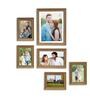 Brown Polyresin Individual Naomi Set Of 6 Collage Photo Frames