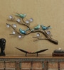 Wrought Iron Bird On Branch Wall Art In Brown