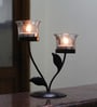 Euclid Black Iron Table Tea Light Holder