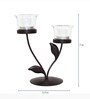 Euclid Black Iron Table Tea Light Holder