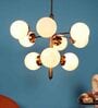 Brown Iron Globe Chandelier