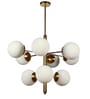 Brown Iron Globe Chandelier
