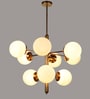 Brown Iron Globe Chandelier