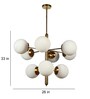 Brown Iron Globe Chandelier