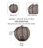 Brown Iron Round Wire Lantern