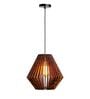 Plazo Brown Wooden Hanging Light