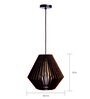 Plazo Brown Wooden Hanging Light