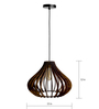 Triad Brown Wooden Hanging Light